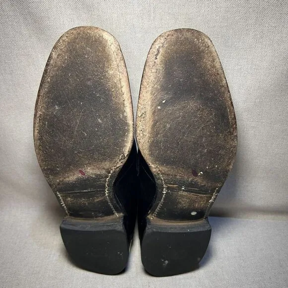 Allen Edmonds Men's 10 A Black Leather Penny Loafers Slip On Dress Shoes