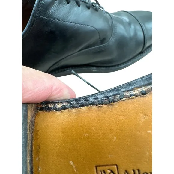 Allen Edmonds Park Avenue Mens Black Leather Oxford Shoes Size 11.5B SKU 7177