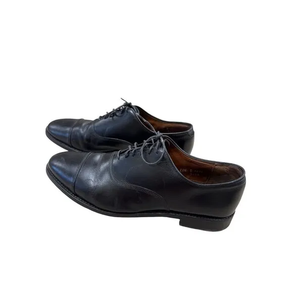 Allen Edmonds Park Avenue Mens Black Leather Oxford Shoes Size 11.5B SKU 7177