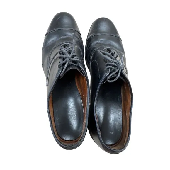 Allen Edmonds Park Avenue Mens Black Leather Oxford Shoes Size 11.5B SKU 7177