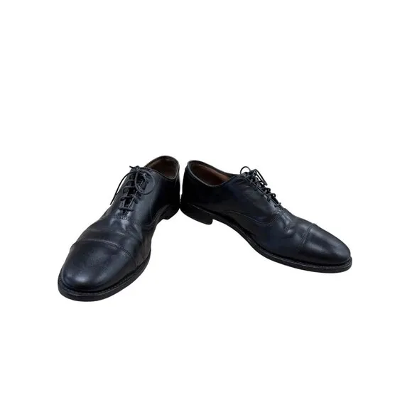 Allen Edmonds Park Avenue Mens Black Leather Oxford Shoes Size 11.5B SKU 7177