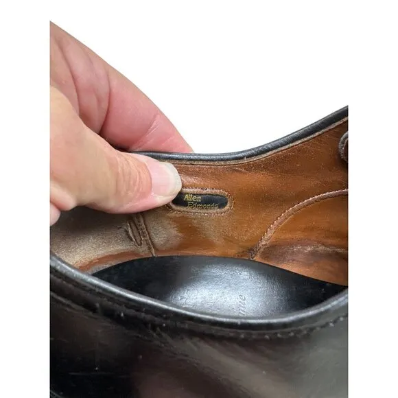 Allen Edmonds Park Avenue Mens Black Leather Oxford Shoes Size 11.5B SKU 7177