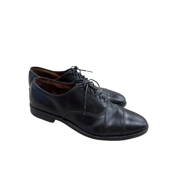 Allen Edmonds Park Avenue Mens Black Leather Oxford Shoes Size 11.5B SKU 7177