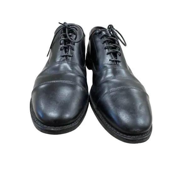 Allen Edmonds Park Avenue Mens Black Leather Oxford Shoes Size 11.5B SKU 7177