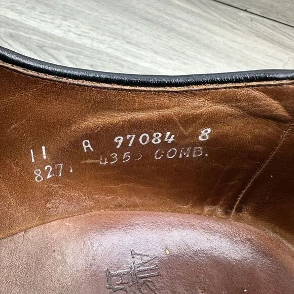Allen Edmonds Polo Burgundy Black Leather Saddle Oxfords‎ Size 11 R Shoes