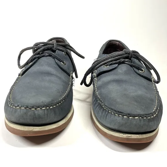 Allen Edmonds Shoes Mens 11 D Leather Boat Shoe Loafer Casual Slip On FORCE 10