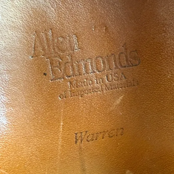 Allen Edmonds Warren leather Oxford Brown Shoes Size men’s size 13