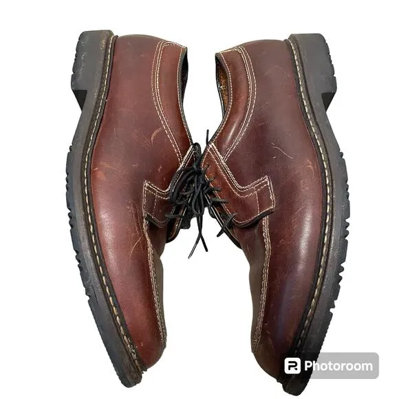 Allen Edmonds Wilbert Shoes Mens Size 91/2 E Wide Comfort Brown Leather Dress