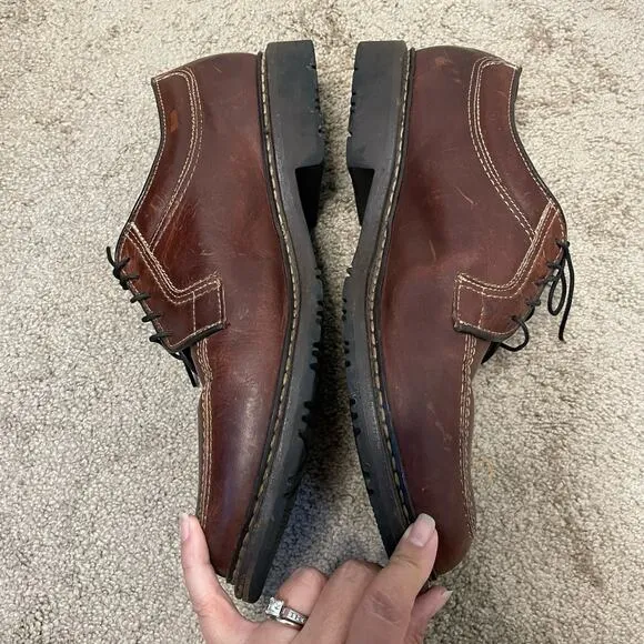 Allen Edmonds Wilbert Shoes Mens Size 91/2 E Wide Comfort Brown Leather Dress