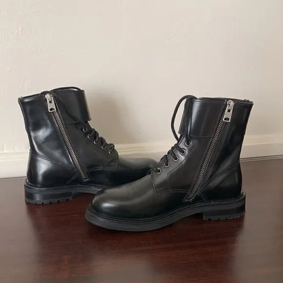 AllSaints brigade combat leather boot size EU 35, US 5
