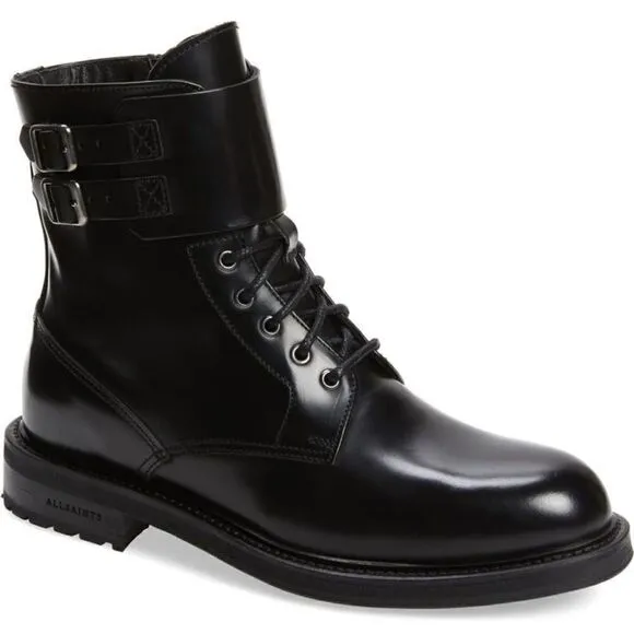 AllSaints brigade combat leather boot size EU 35, US 5