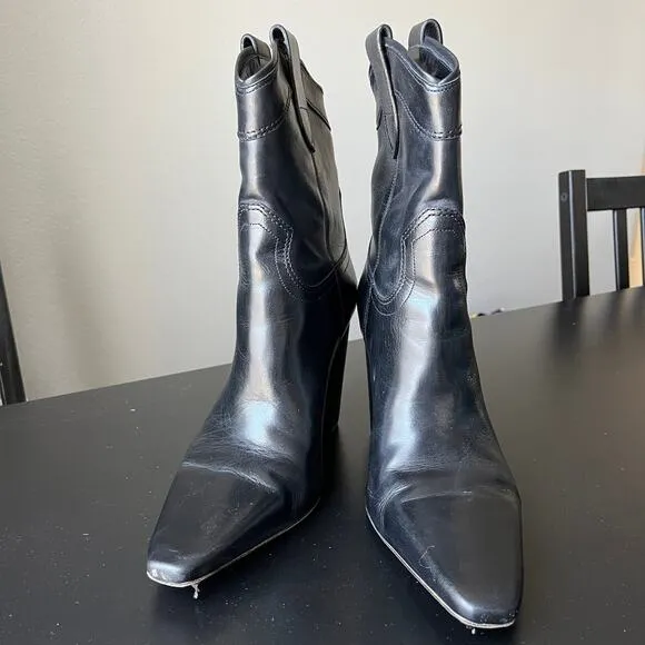 A'mmonde Atelier Black Heeled Boots