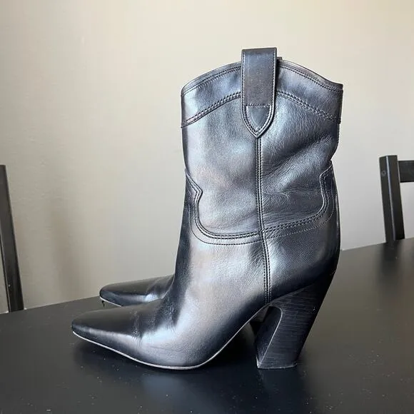 A'mmonde Atelier Black Heeled Boots