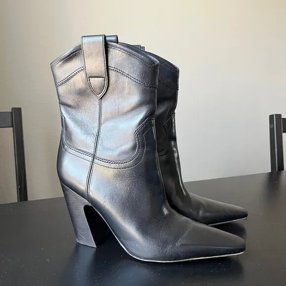 A'mmonde Atelier Black Heeled Boots