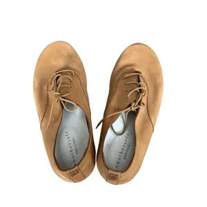Anothersole Women’s Brown Leather Lace Up Lucie II Flats Size 40 USA 9
