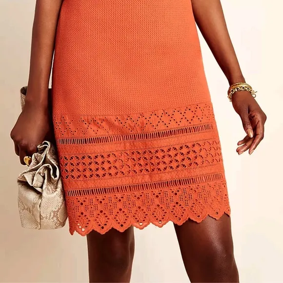 Anthropologie Aryessa Canelle Eyelet Tunic Dress