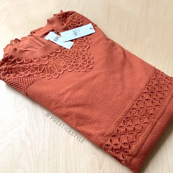 Anthropologie Aryessa Canelle Eyelet Tunic Dress
