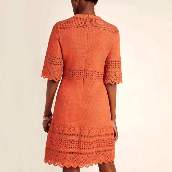 Anthropologie Aryessa Canelle Eyelet Tunic Dress