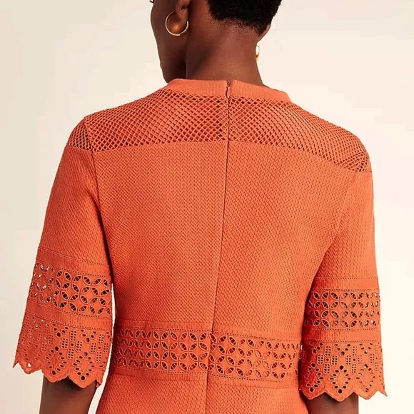 Anthropologie Aryessa Canelle Eyelet Tunic Dress