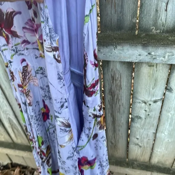 Anthropologie NWT Hermia Midi Dress floral romantic 14