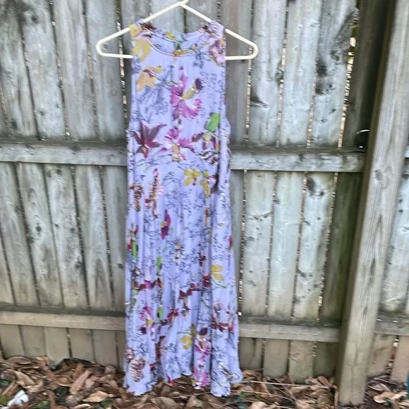 Anthropologie NWT Hermia Midi Dress floral romantic 14