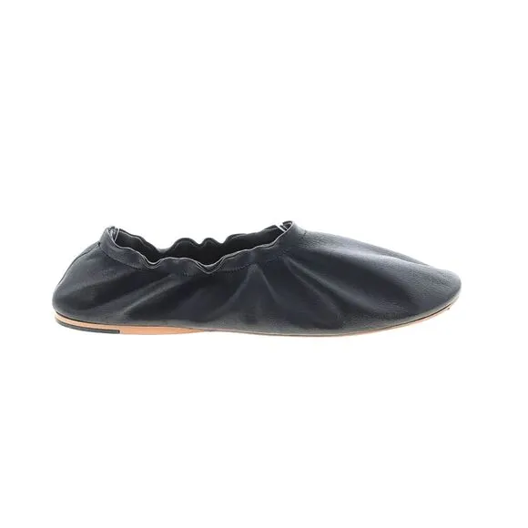 Anthropologie Pilcro Black Leather Glove Ballet Flats Size 8 NEW