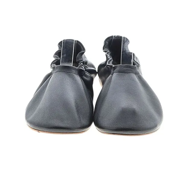 Anthropologie Pilcro Black Leather Glove Ballet Flats Size 8 NEW