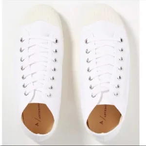 ANTHROPOLOGIE Platform Tennis Sneaker High Top Lace Up Canvas Shoes White 39 NWT