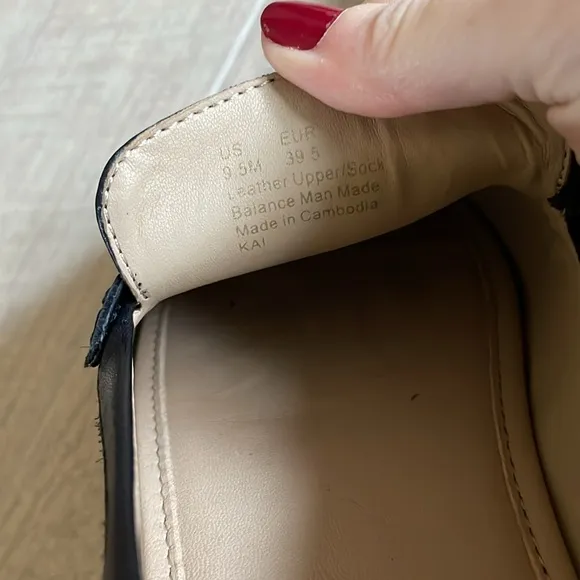 Anthropologie Sam Edelman Kai Espadrille Flats Black Leather 9.5$130