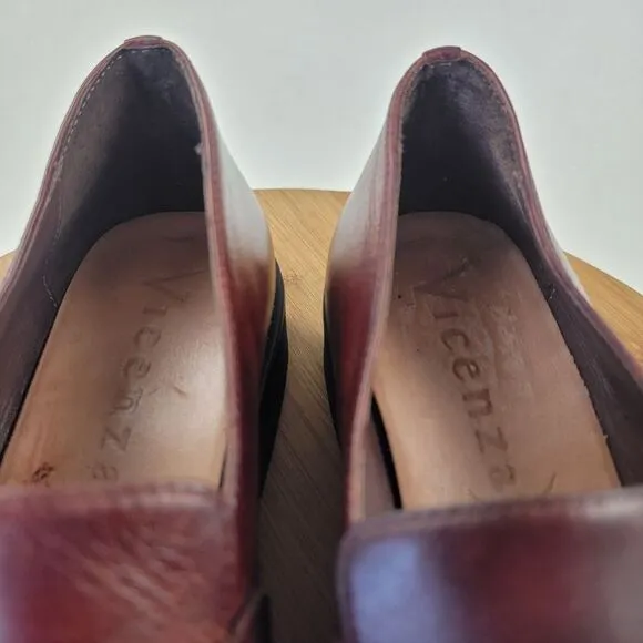 Anthropologie Vicenza Horsebit Brown Leather Penny Loafers Platform Womens Sz 8