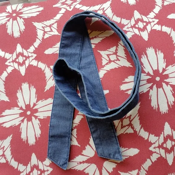 A.P.C. Indigo Cotton Italian Chambray Denim Tie-Front Jess Dress sz 34/XS Womens