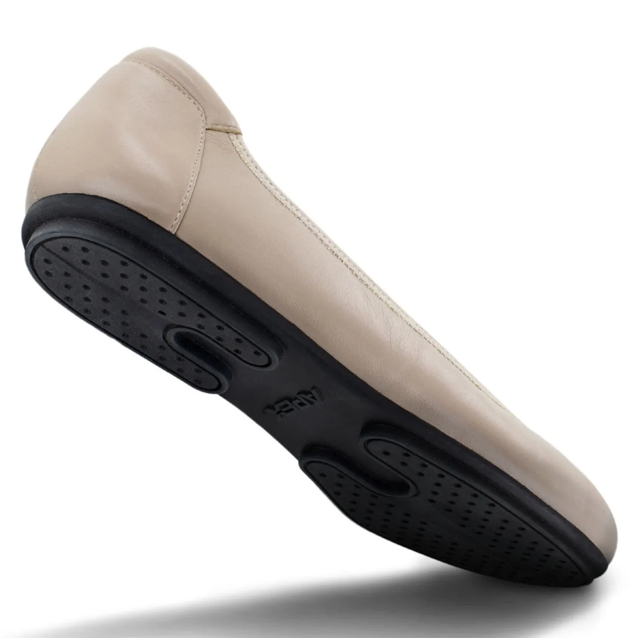 Apexfoot Women's Ballet Flats - Casual Shoe - Taupe