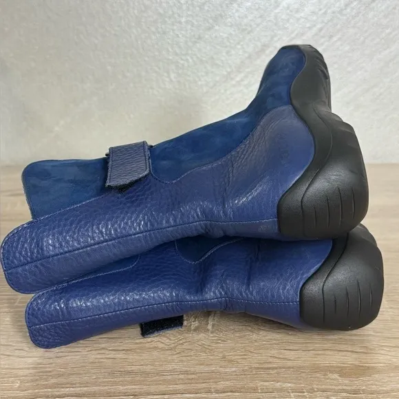 Arche Women's 36US 5.5Kings Blue Leather/Suede Flat Ankle Booties