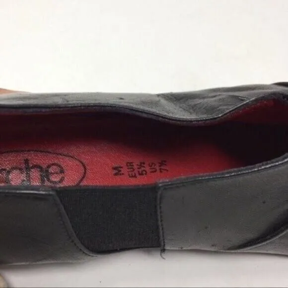 Arche womans black leather flats 7.5M BoxS