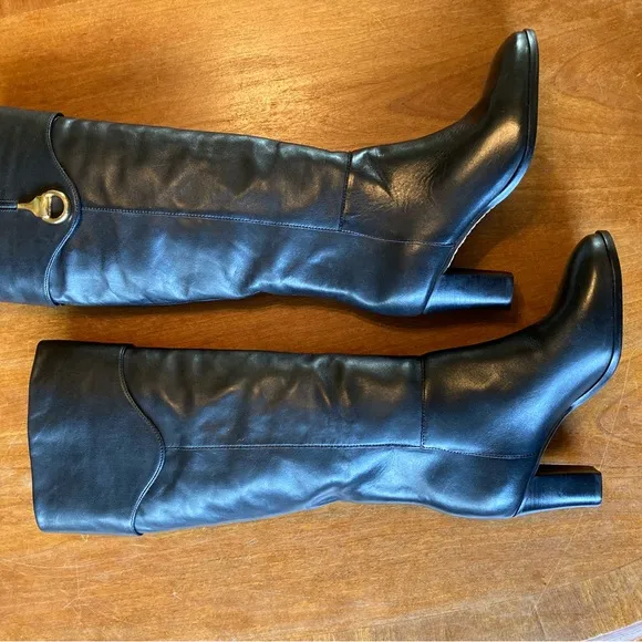 Arezzo Black Heeled Boots