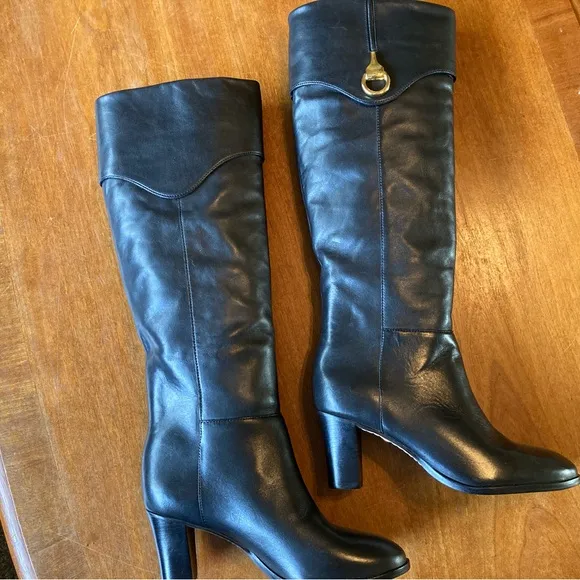 Arezzo Black Heeled Boots