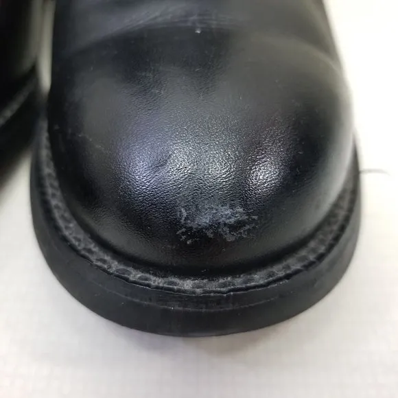 Ariat 7.5EE Black Leather 35501 Heritage Western Roper Boots