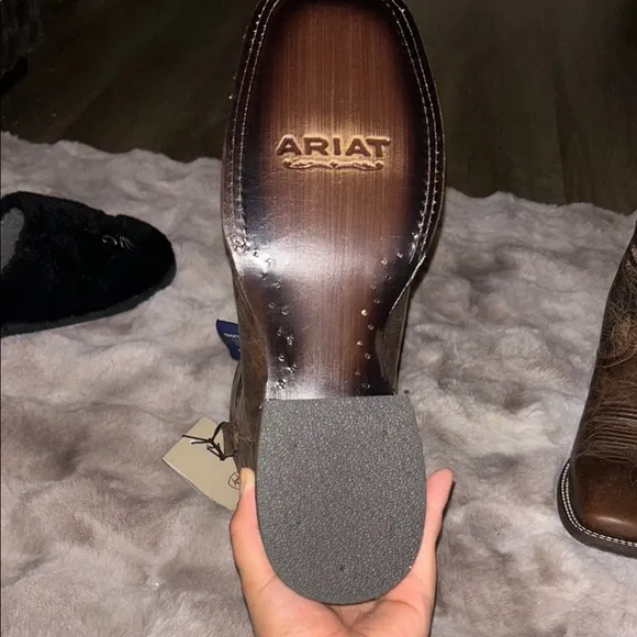 Ariat Brown Heeled Boots Square Toe