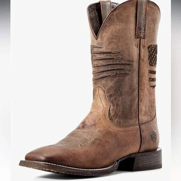 Ariat Brown Heeled Boots Square Toe