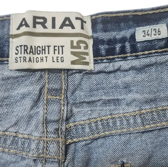 Ariat Gambler M5 Straight Stackable Midrise Jeans 34/36