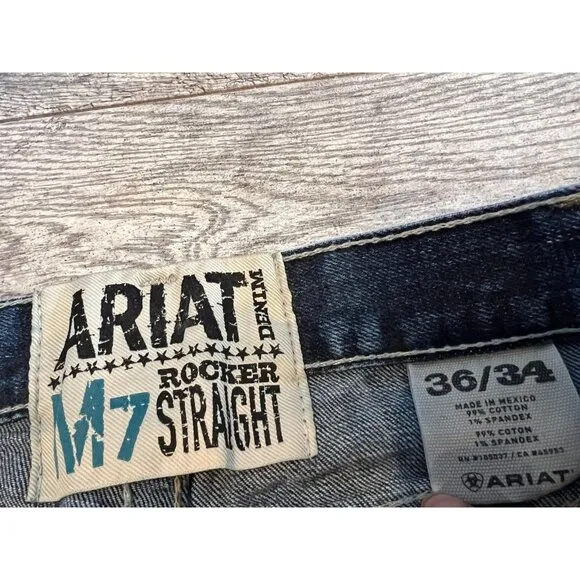Ariat M7 Rocker Boot Jeans 36x34 Mens Bootcut 36 x 34 Western Cowboy Ariat-357
