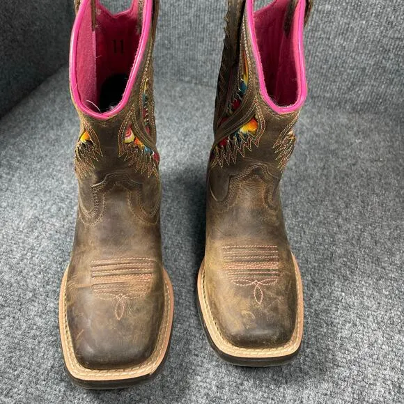 Ariat Youth Quickdraw VentTEK Western Boots Size 11 Multicolor