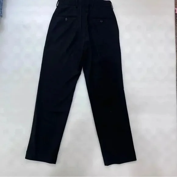 Arrow Dress Pants Men Size 30 x 32 Black Straight Leg Flat Front Business Casual