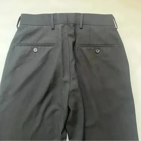 Arrow Dress Pants Men Size 30 x 32 Black Straight Leg Flat Front Business Casual
