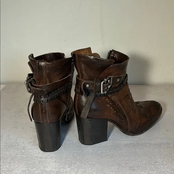 A.S.98 Brown Heeled Boots