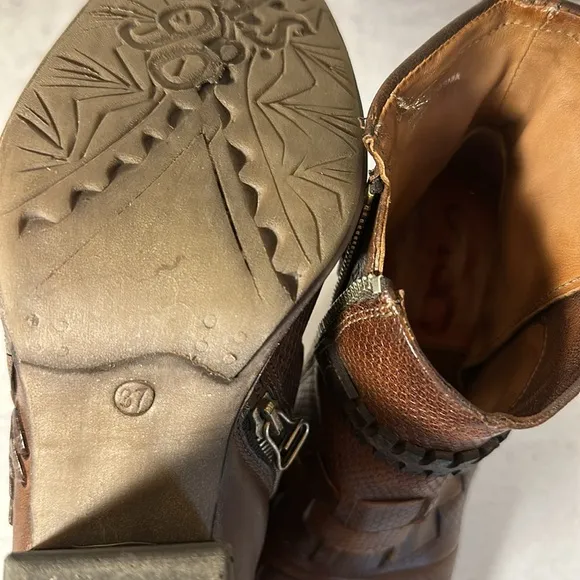 A.S.98 Brown Heeled Boots
