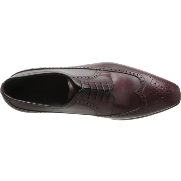 a.testoni derby washed calf borgogna