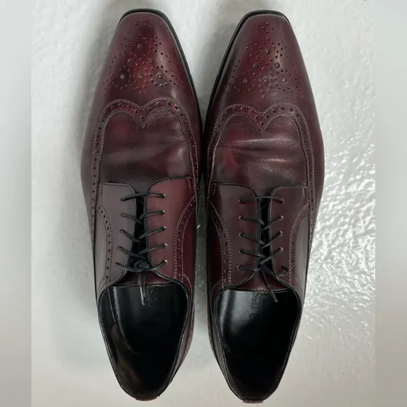 a.testoni derby washed calf borgogna