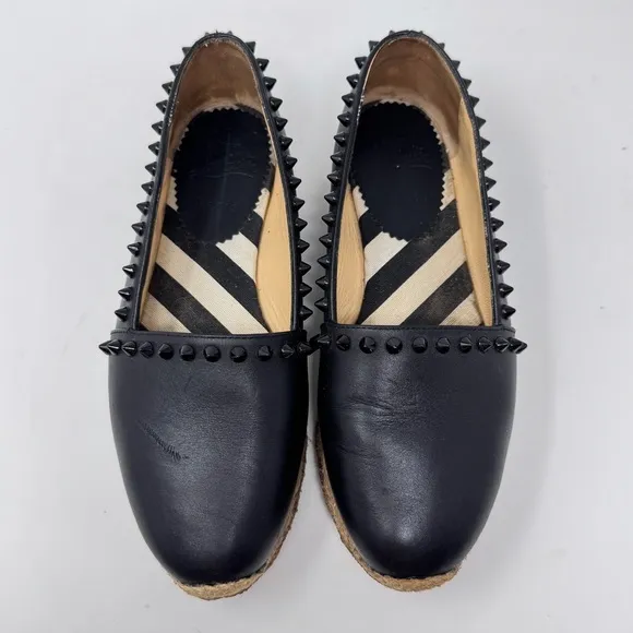 Authentic Christian Louboutin Ares Flat Calf Espadrille – Size 35