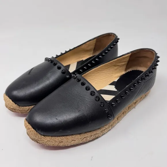 Authentic Christian Louboutin Ares Flat Calf Espadrille – Size 35